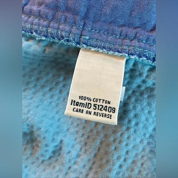 Vtg LL Bean Shirt Jacket Womens Sz 3XTeal Blue Corduroy Wide Wale Shacket Button - Picture 11 of 14